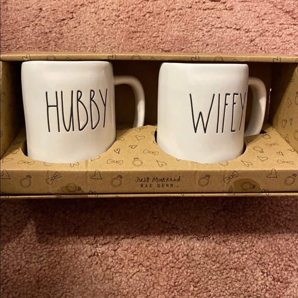 hubby wifey rae dunn mugs
